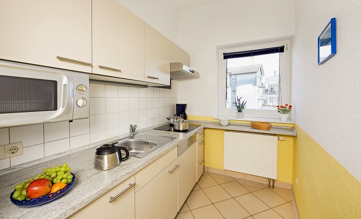 Schlafbereich im Bungalow auf Usedom