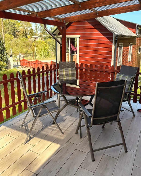Terrasse des Bungalow in Ahlbeck auf Usedom