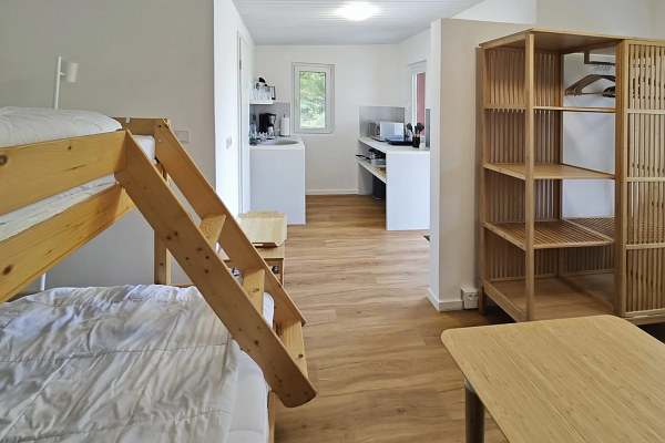 Kamin im Bungalow auf Usedom